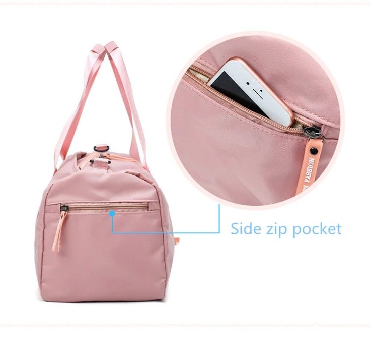 Спортен сак Pink, gym bag, travel bag, чанта за фитнес