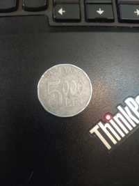 Vand moneda 5000 lei 2002, aluminiu