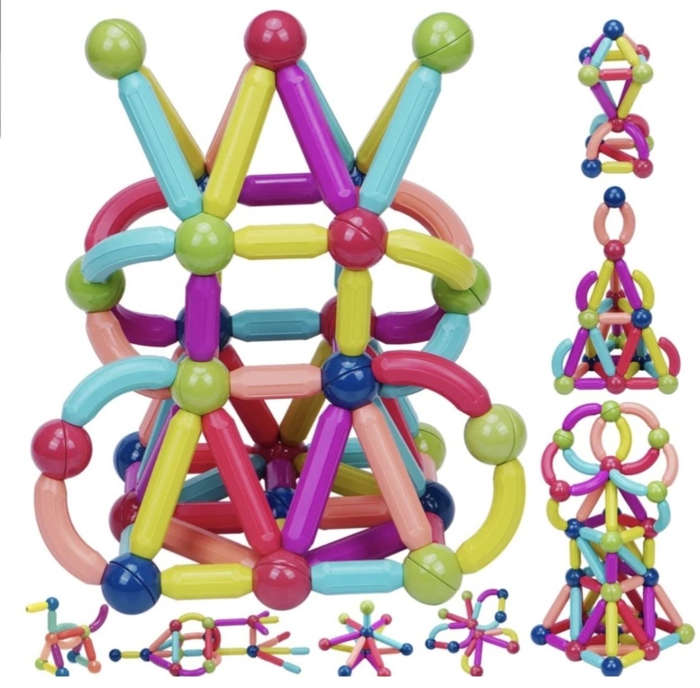 Магнитный конструктор 206 деталей