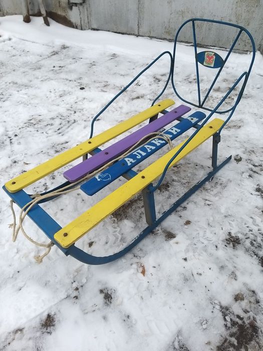 Санки детские металлические