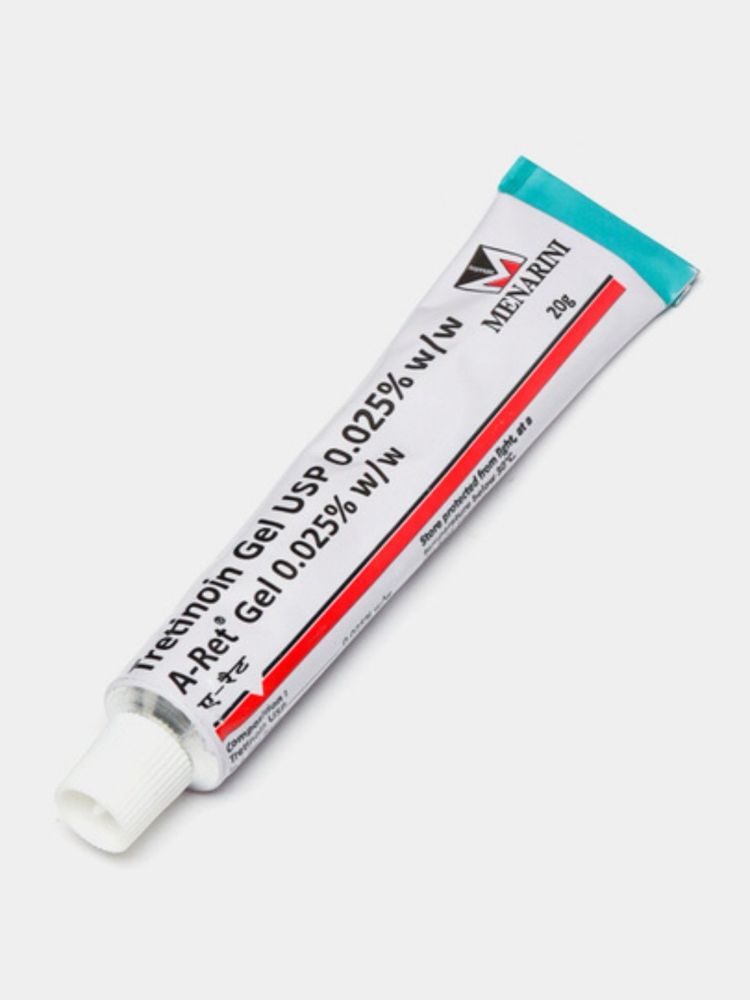 Tretinoin gel USP 0,025%, qarishga, akne va ajinlarga qarshi