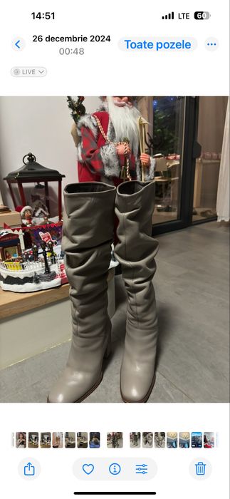 Vand cizme dama , marime 36, piele