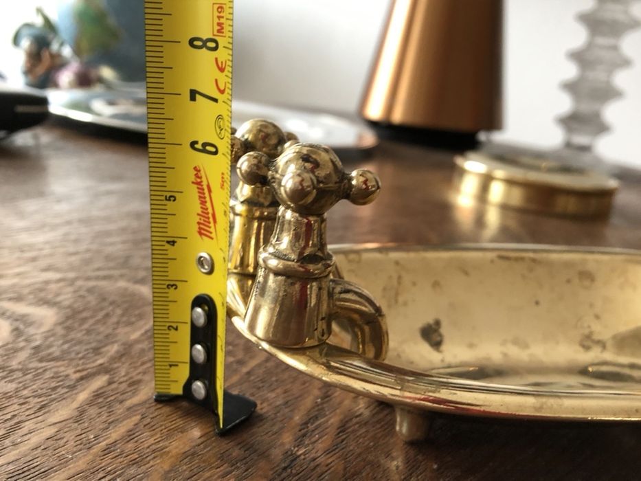 Sapuniera miniatura pt baia copiilor din alama fabricata in Italia