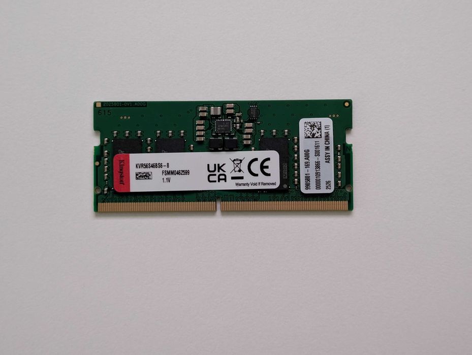 SODIMM Kingston 8GB 1Rx16 5600MT/s CL46 DDR5