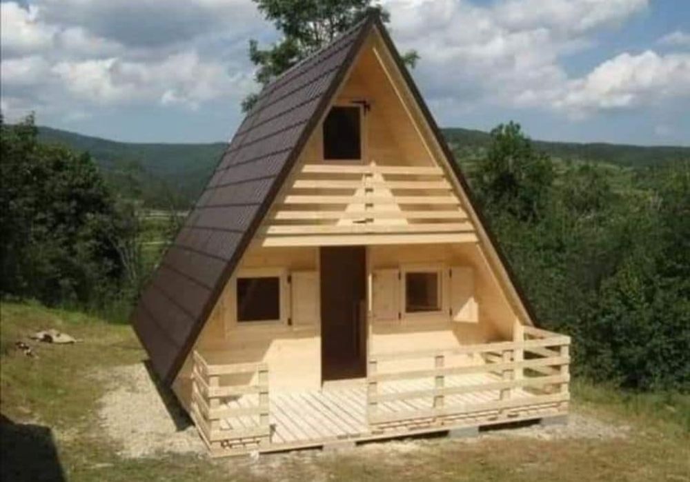 Vindem cabane din lemn tip A
