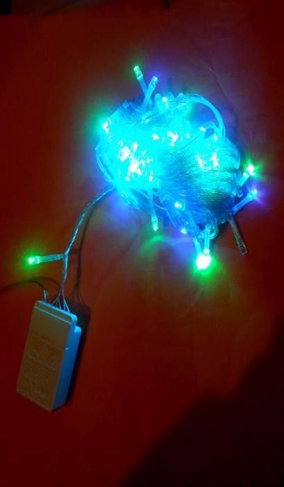 ЛЕД Лампички за елха-100 броя с 8 светлинни ефекта/режима на работа