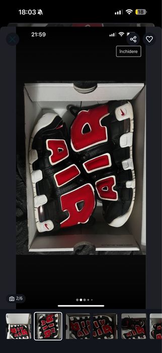 Papuci air uptempo.