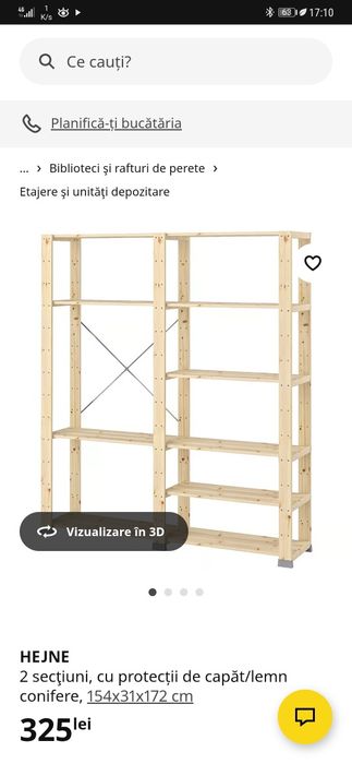 Raft Hejne Ikea 2 module