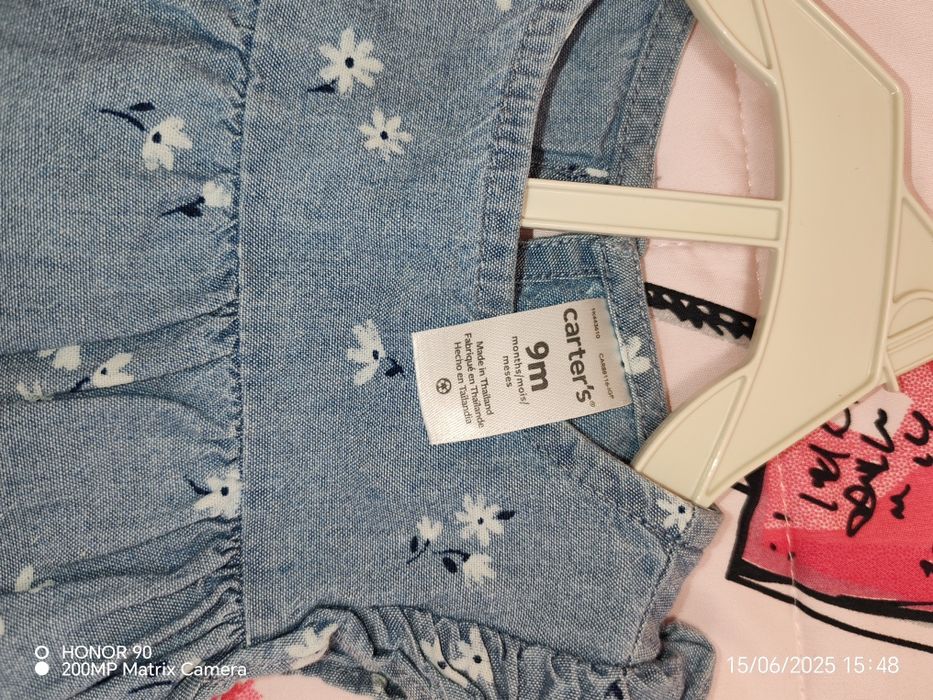 Compleu Carter's pt fetiță, 9 luni, nou fără etichetă