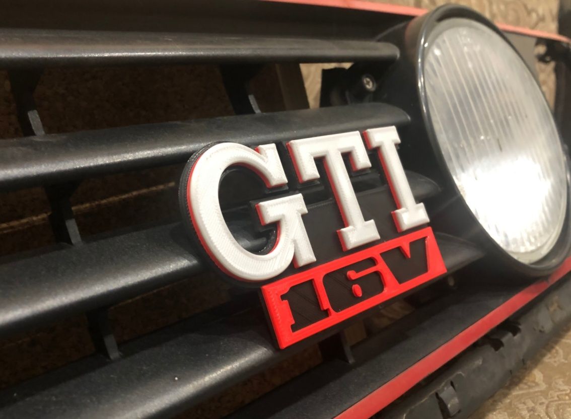 VW Golf 2 GTI емблема