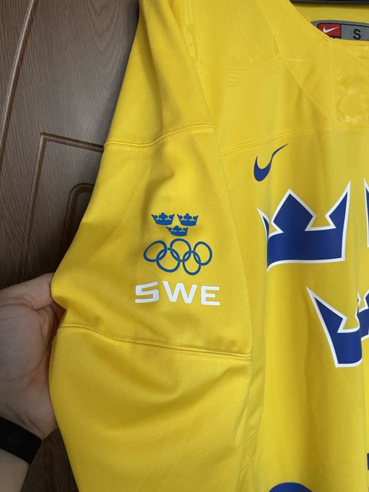 Nike Sweden Швеция Olympic Game Jersey NHL Хокейна Блуза Тениска