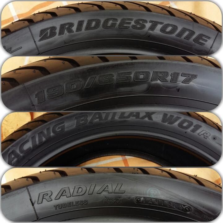 O bucată 190/180/170 630/640/650 R17 moto slik - una Bridgestone