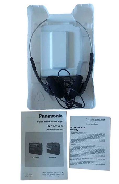 Walkman Panasonic Platinum RQ-V200 XBS Auto Reverse NOU!