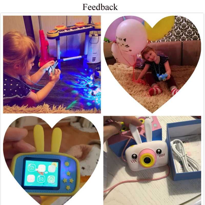 Детски фотоапарат STELS W310, Игри, HD Камера, Розов, Син, Жълт, Бял