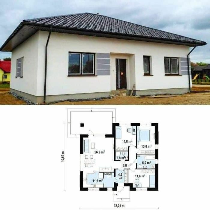 Vand case  modulare pe structură metalică