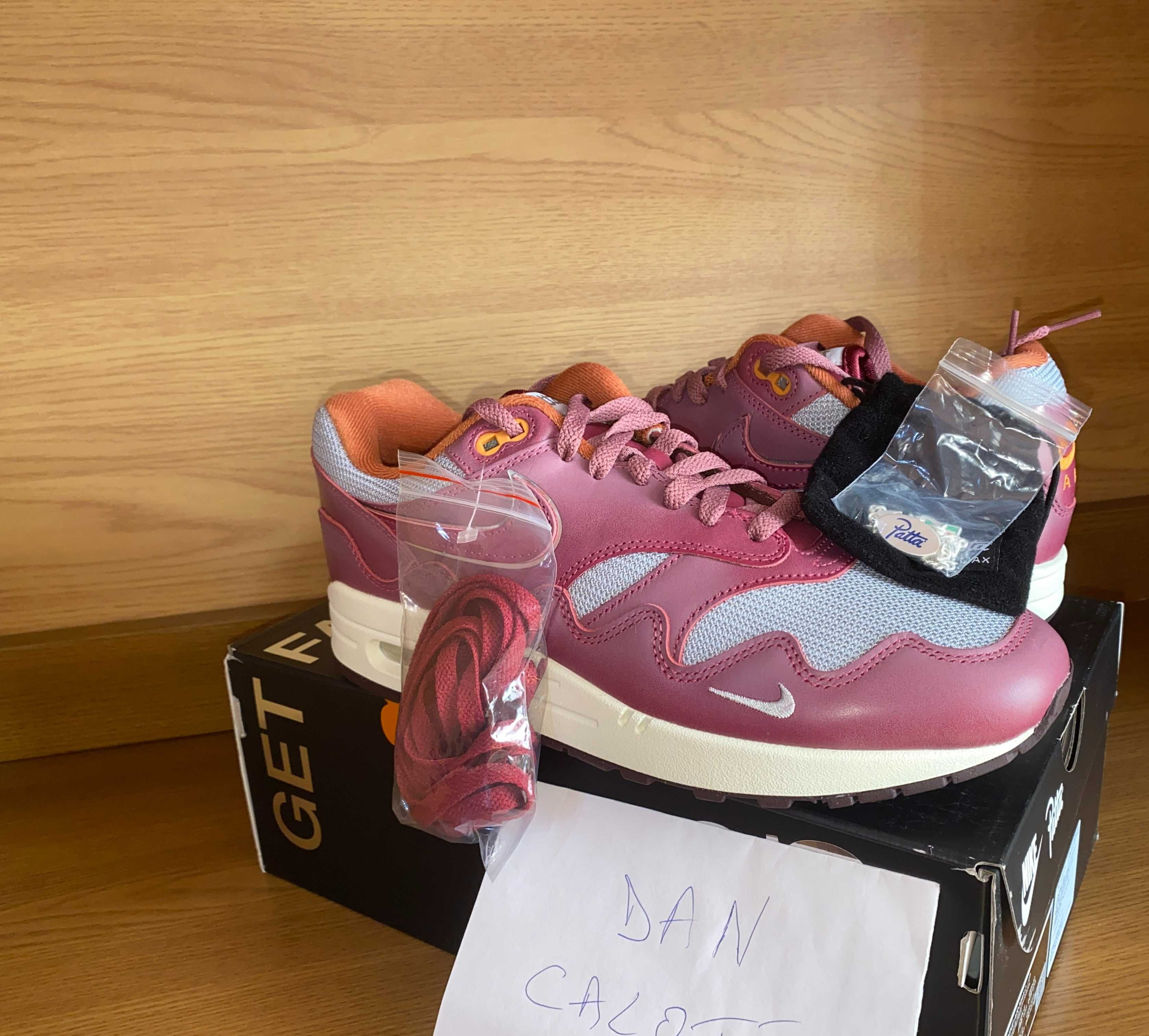 Nike Air Max 1 x Patta Rush Maroon 42.5