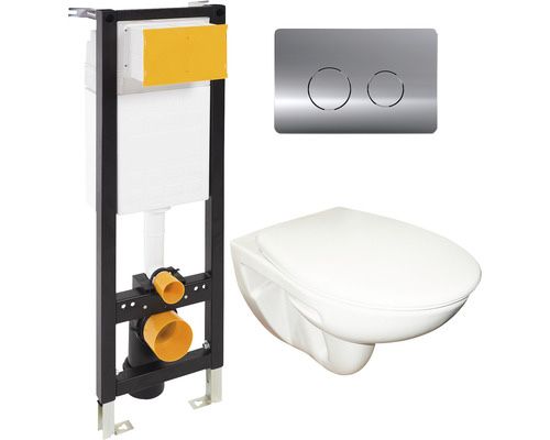 Set vas WC cu rezervor, mecanism și capac Roca