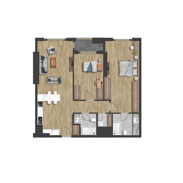 Tashwell 3-комнатная 79,51м2 ул. Шота Руставели