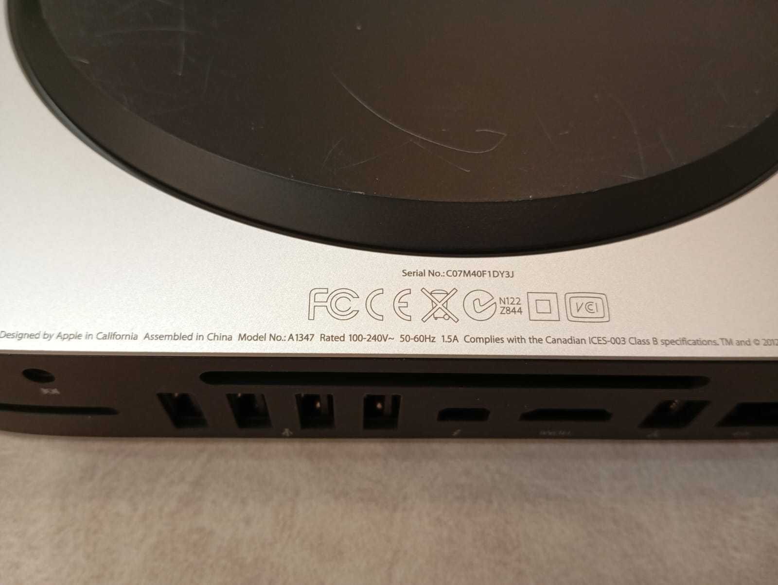 Mac mini 2012 Server  i7 2.3gHz, 16Gb, 512sdd