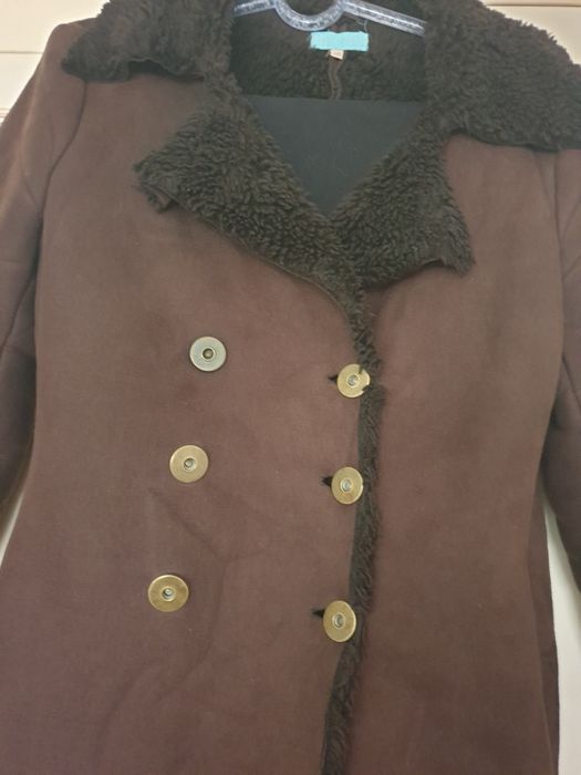 Дамско кожено палто