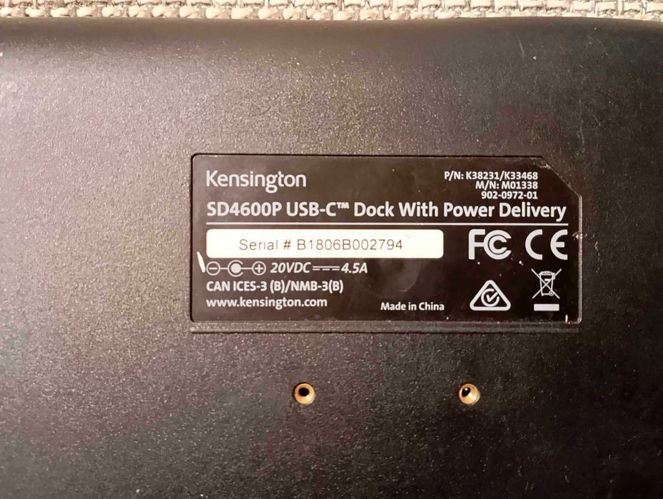 Statie de andocare Kensington SD4600 USB - C Dock cu PD