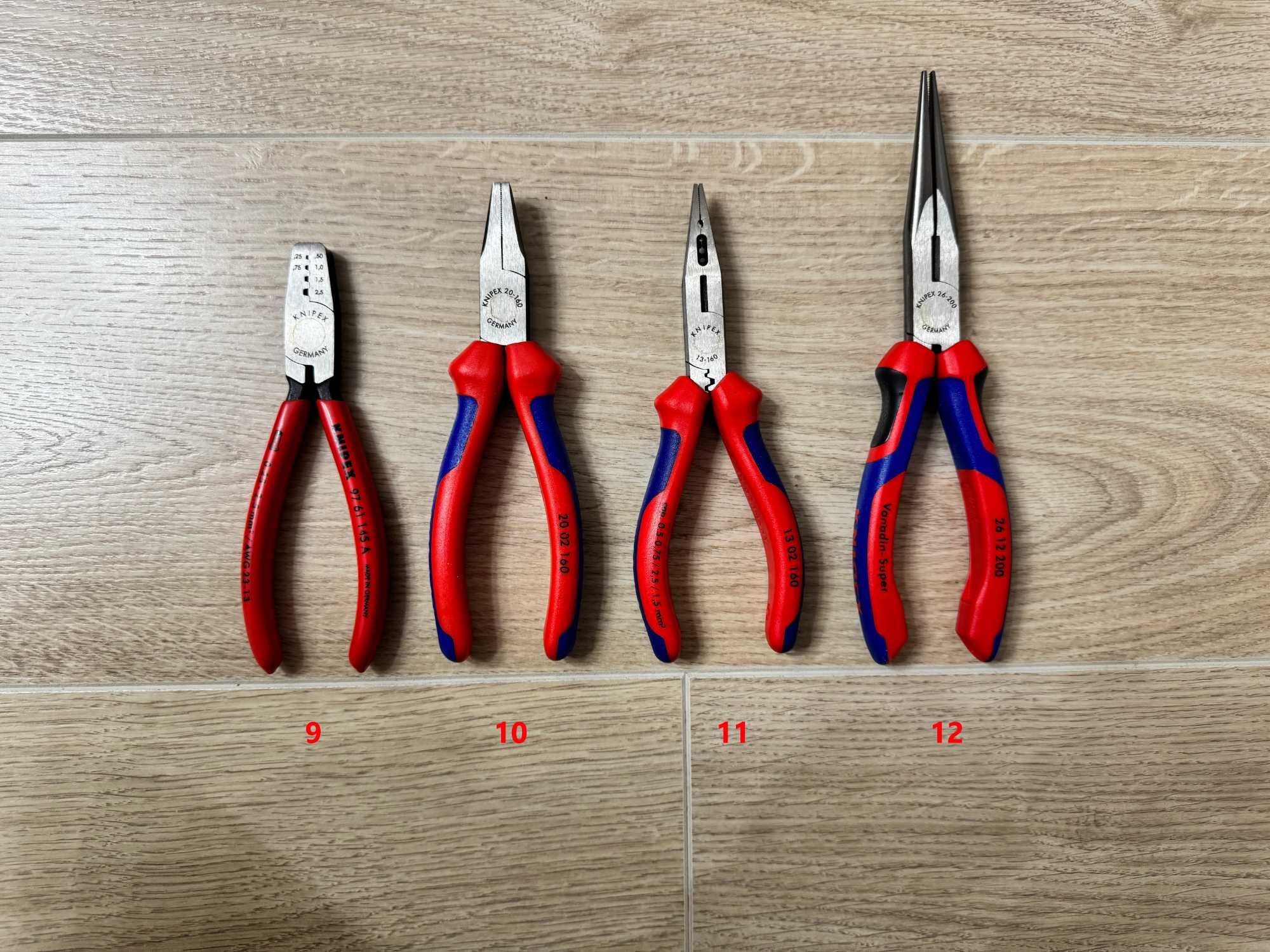 Различни модели клещи KNIPEX