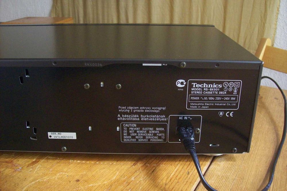 Technics Rs BX501 3 head reverse stereo caseta