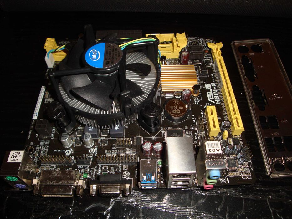 kit mini itx Asus H81M-R i5 4670 3.8Ghz cooler intel original
