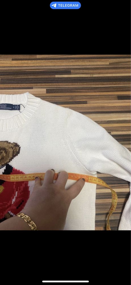 Vand Pulover Bluza Sweater Ralph Lauren Big Logo Teddy Bear Nevis