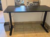Birou reglabil electric 70x140 negru