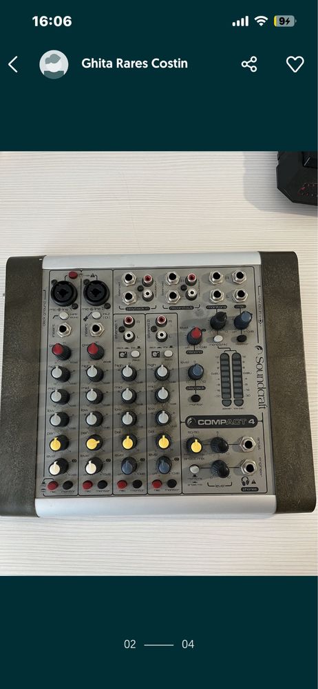Vand Mixer SoundCraft Compact 4