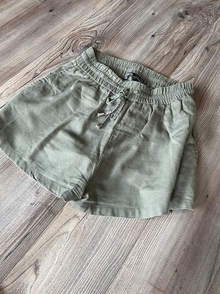 Zara/ленени панталонки/