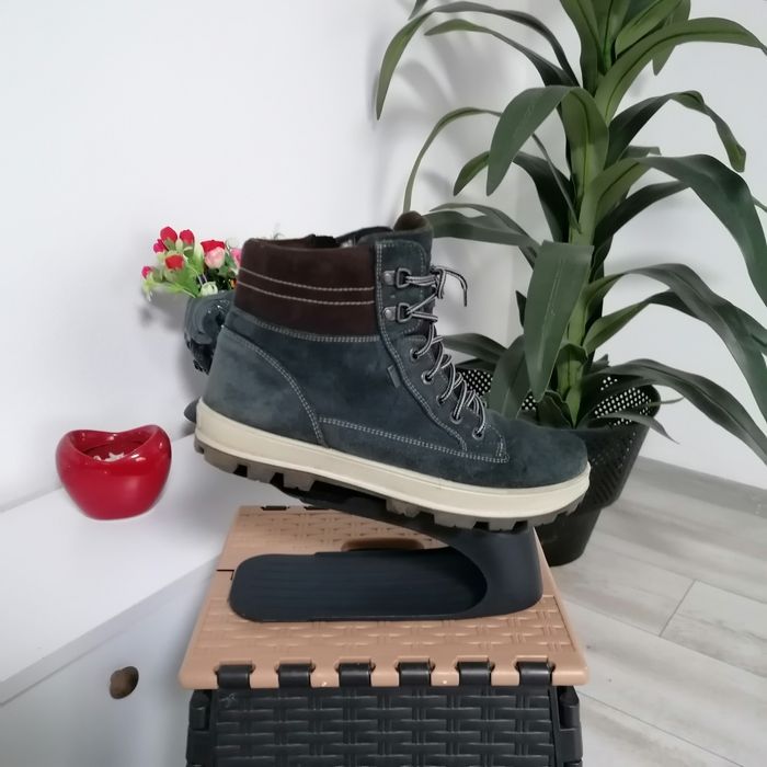 Ghete bărbați Superfit Gore-Tex, piele naturală și blănite la interior