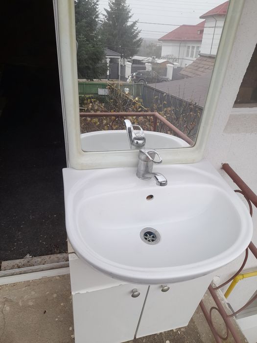 Masca chiuveta + baterie si oglinda