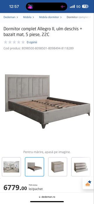 Dormitor Dedeman Second