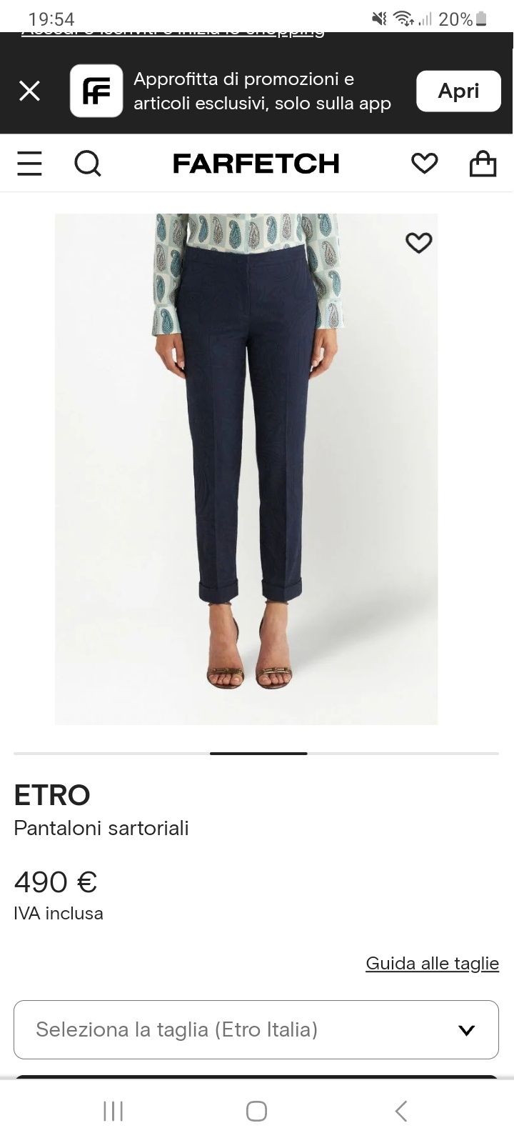 Pantaloni Etro autentici