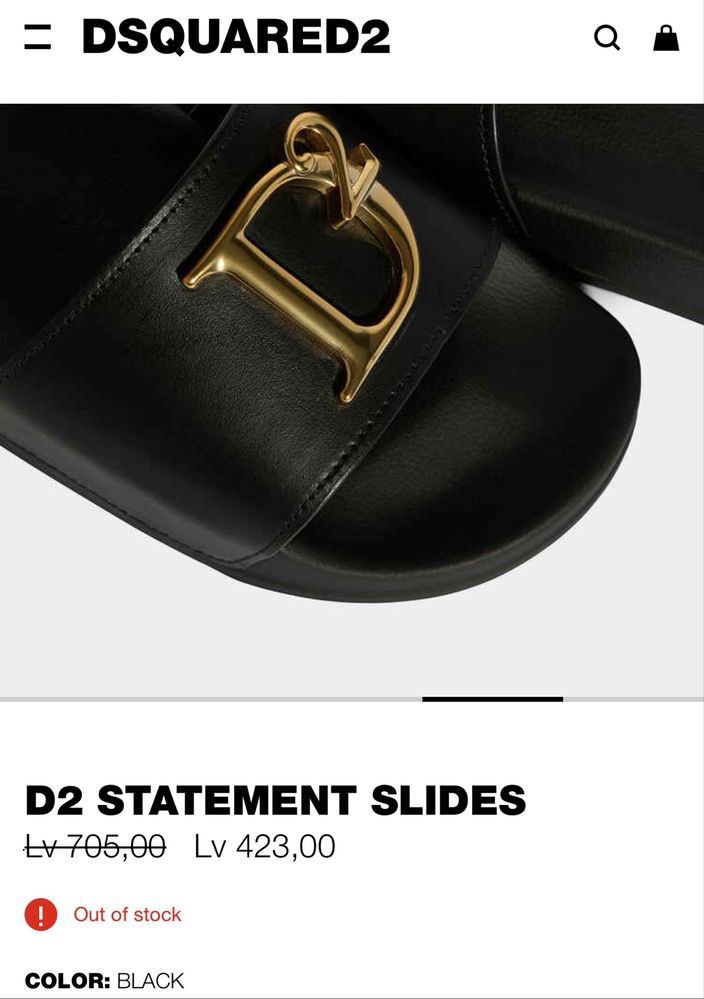 DSQUARED2 Оригинални Чехли, хитов модел на марката, Нови