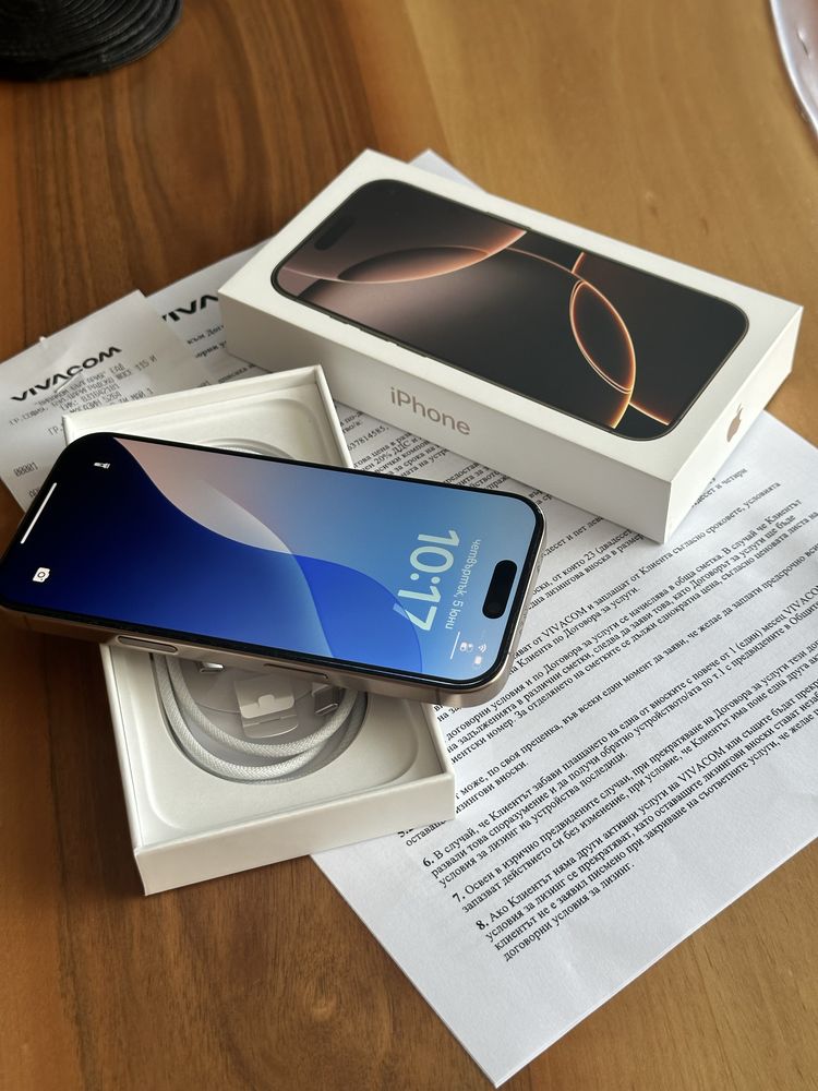 Iphone 16 Pro 256GB 100% Нов ! Гаранция !