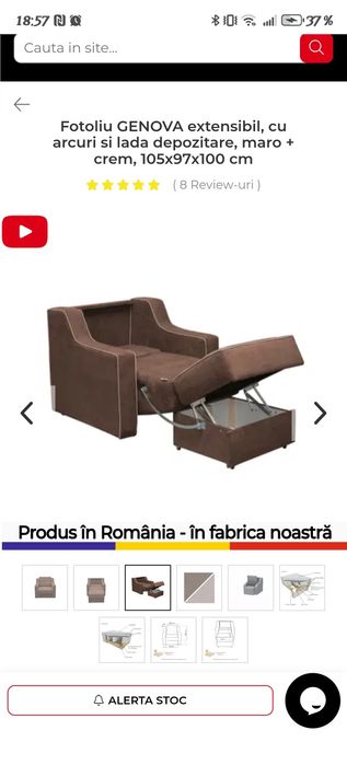 Vând set canapea extensibila și 2 fotolii extensibile