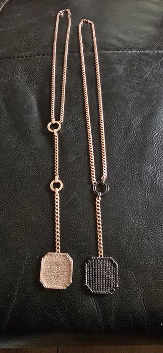 Lănțișoare argint aurit roze