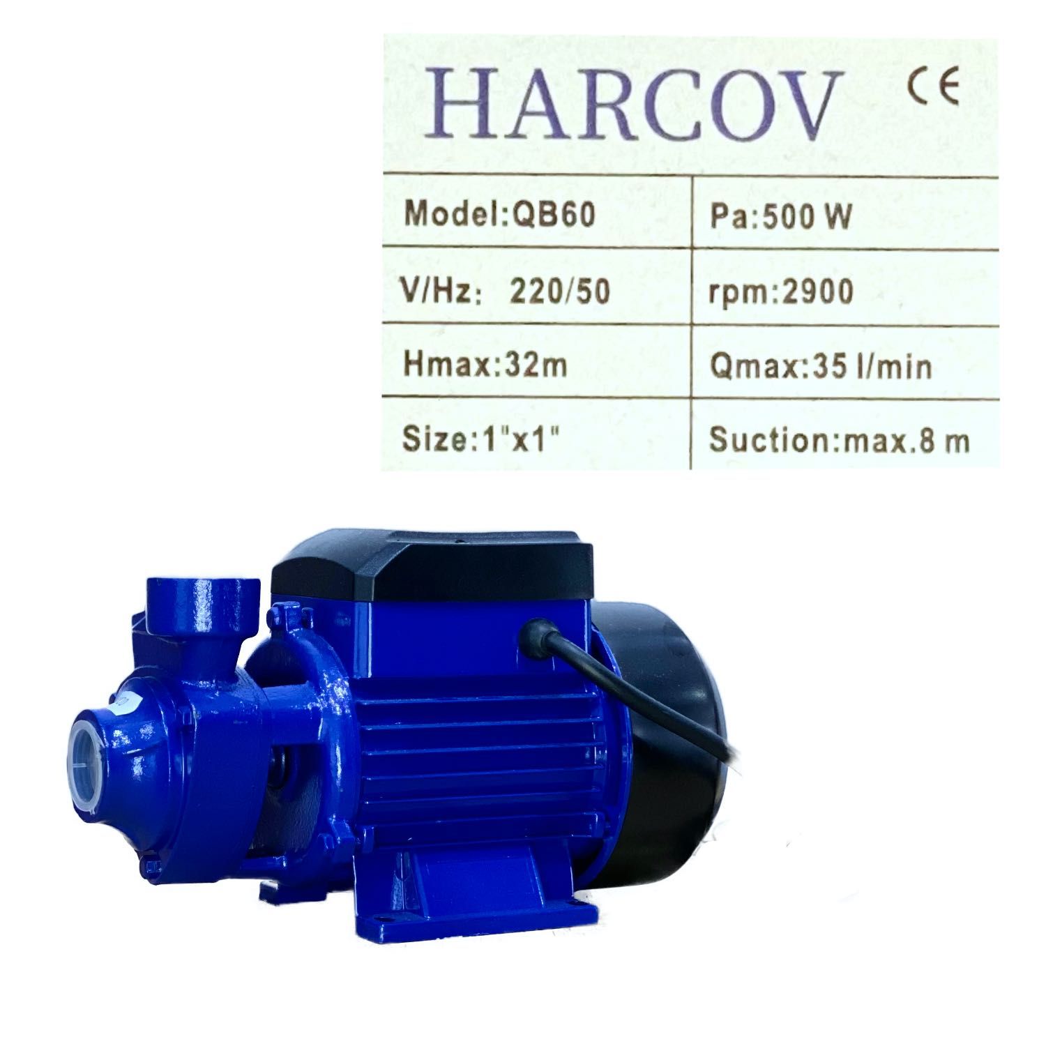 Pompe de apa de suprafata,  centrifugale, Harcov, 1, 1,5, 2 Toli