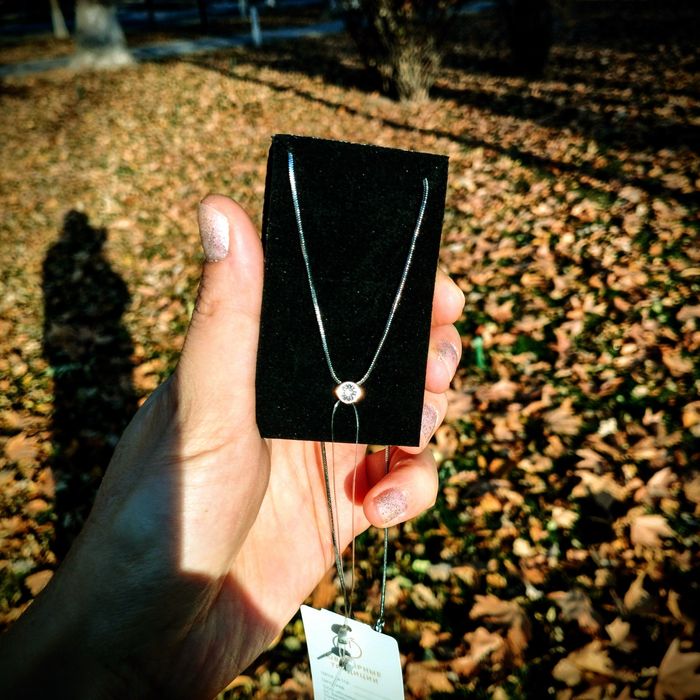 Подвеска с бриллиантом