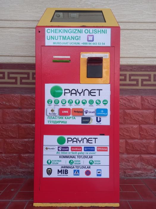 Tayyor biznes Paynet terminal kioska ishlab turgan holatda pul zarurli