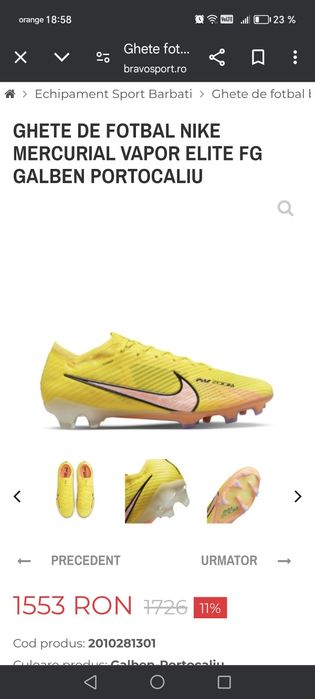 Zoom Vapor 15 Elite FG