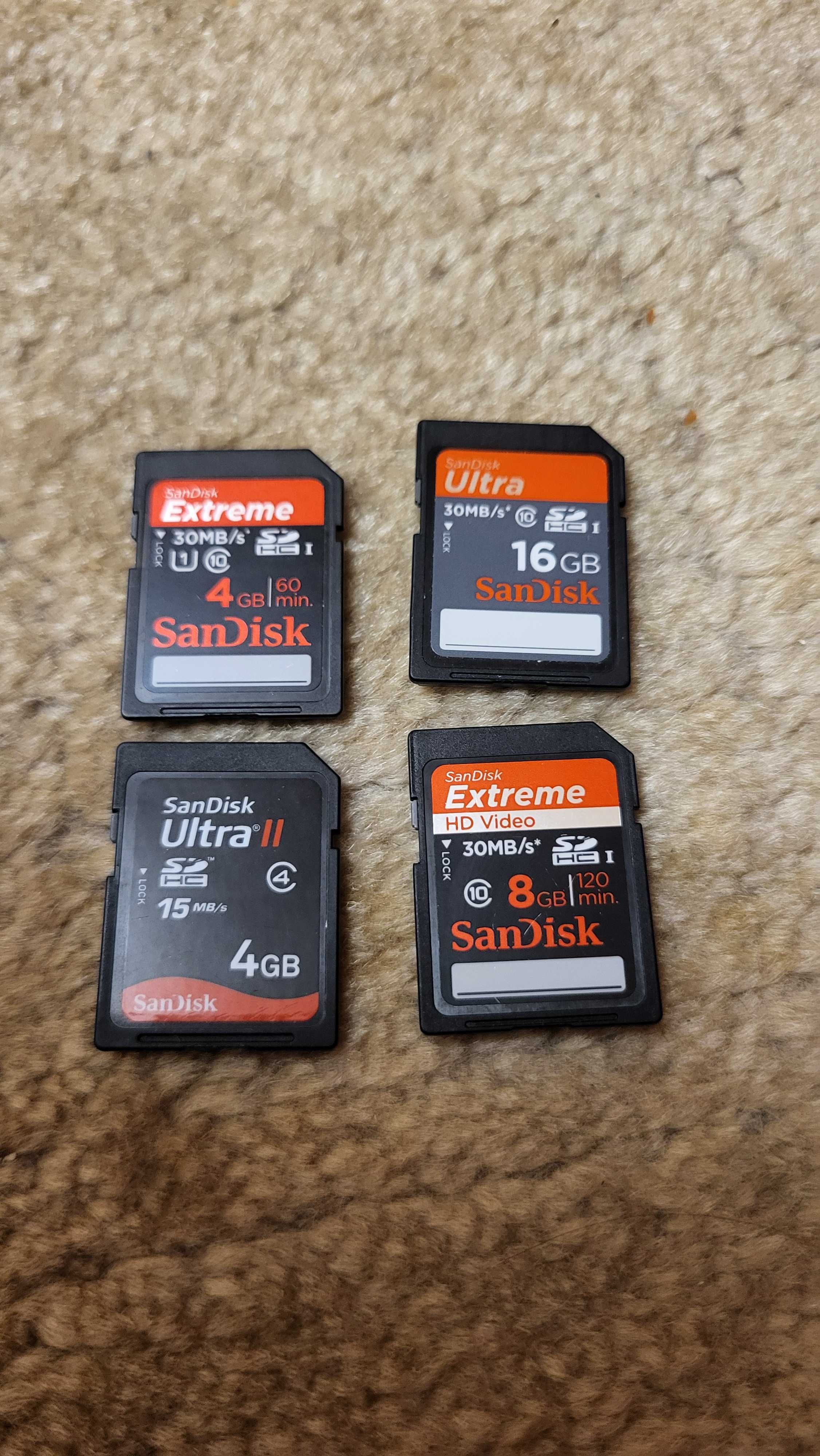 Carduri SD HS  ultra si extreme 4,8 si 16Gb