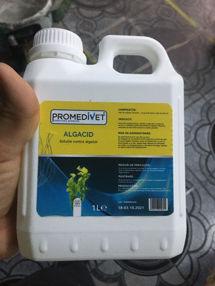 Algacid-solutie antialge la 1 litru- pentru 5 tone de apa