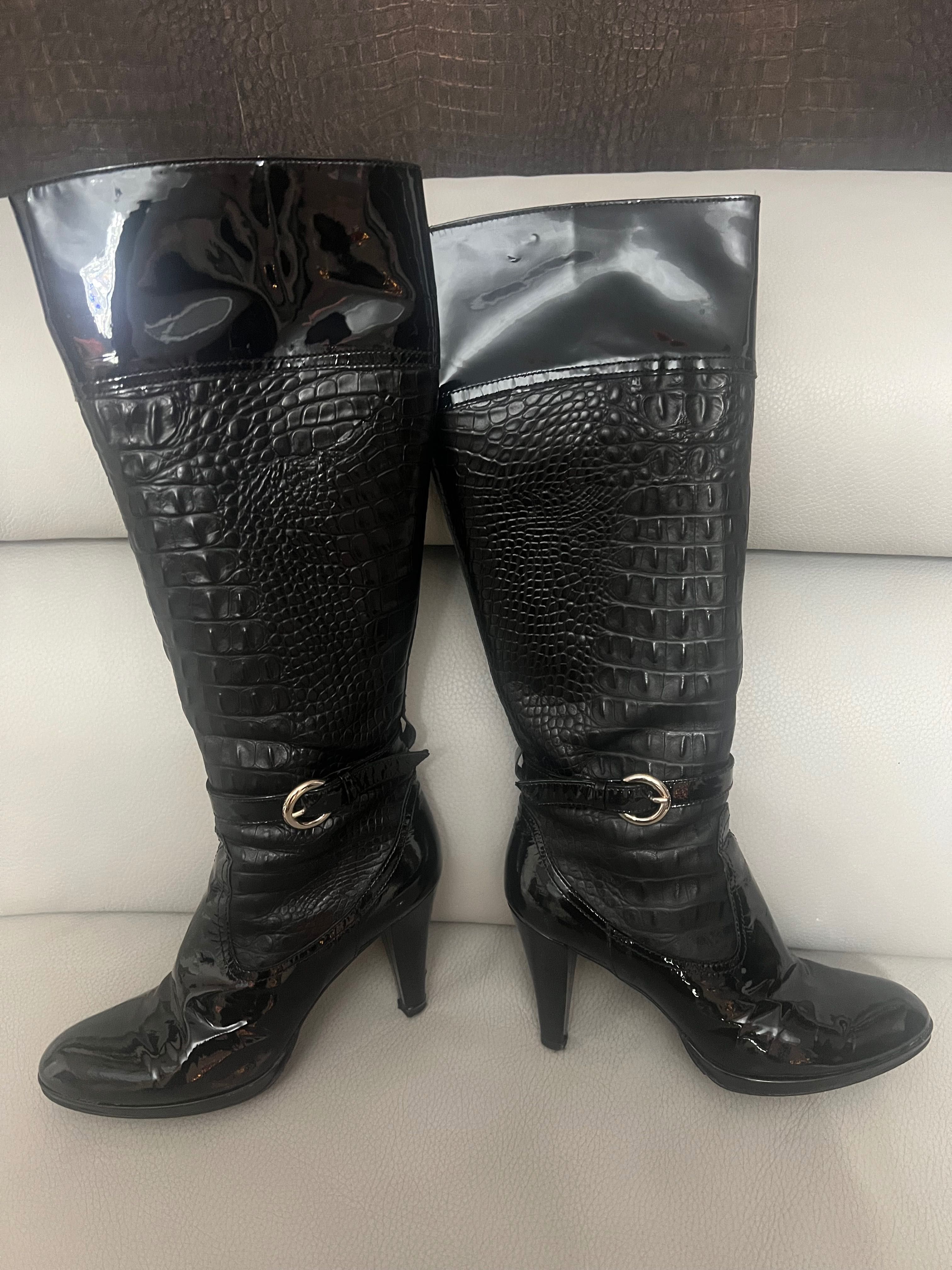 Vand cizme din piele Croco