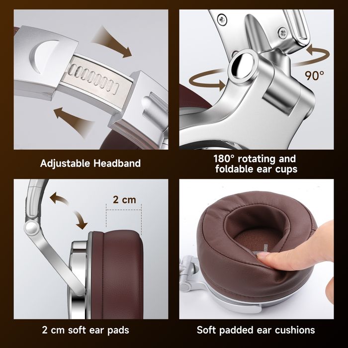 Професионални Hi-Res слушалки OneOdio  Studio Pro-30,1600mW,3.5/6.35mm