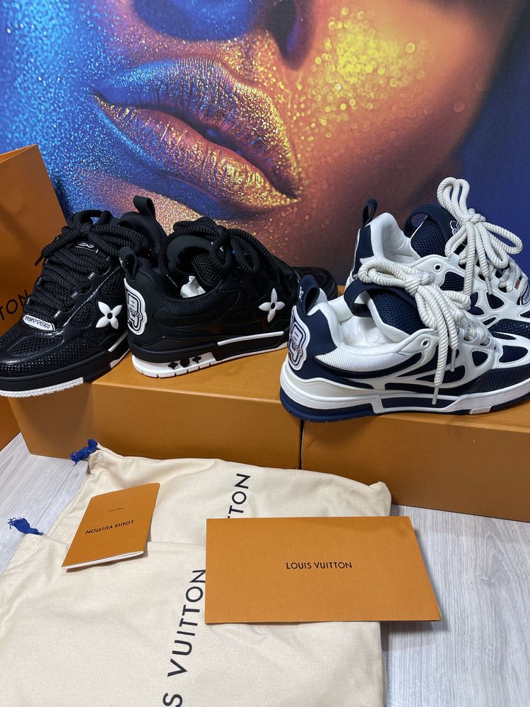 Adidasi Louis Vuitton piele naturala 100% Premium Full Box