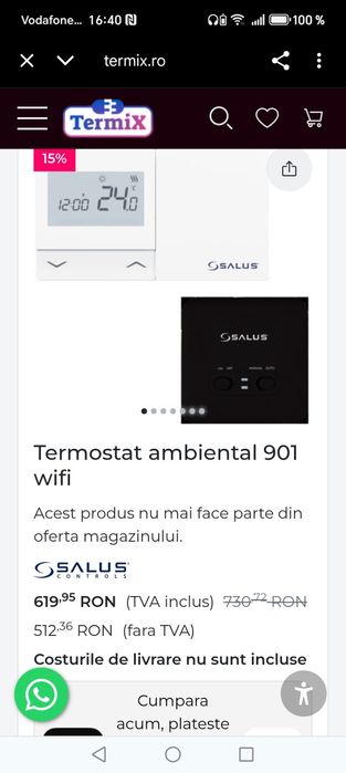 Termostat de ambient  Salus